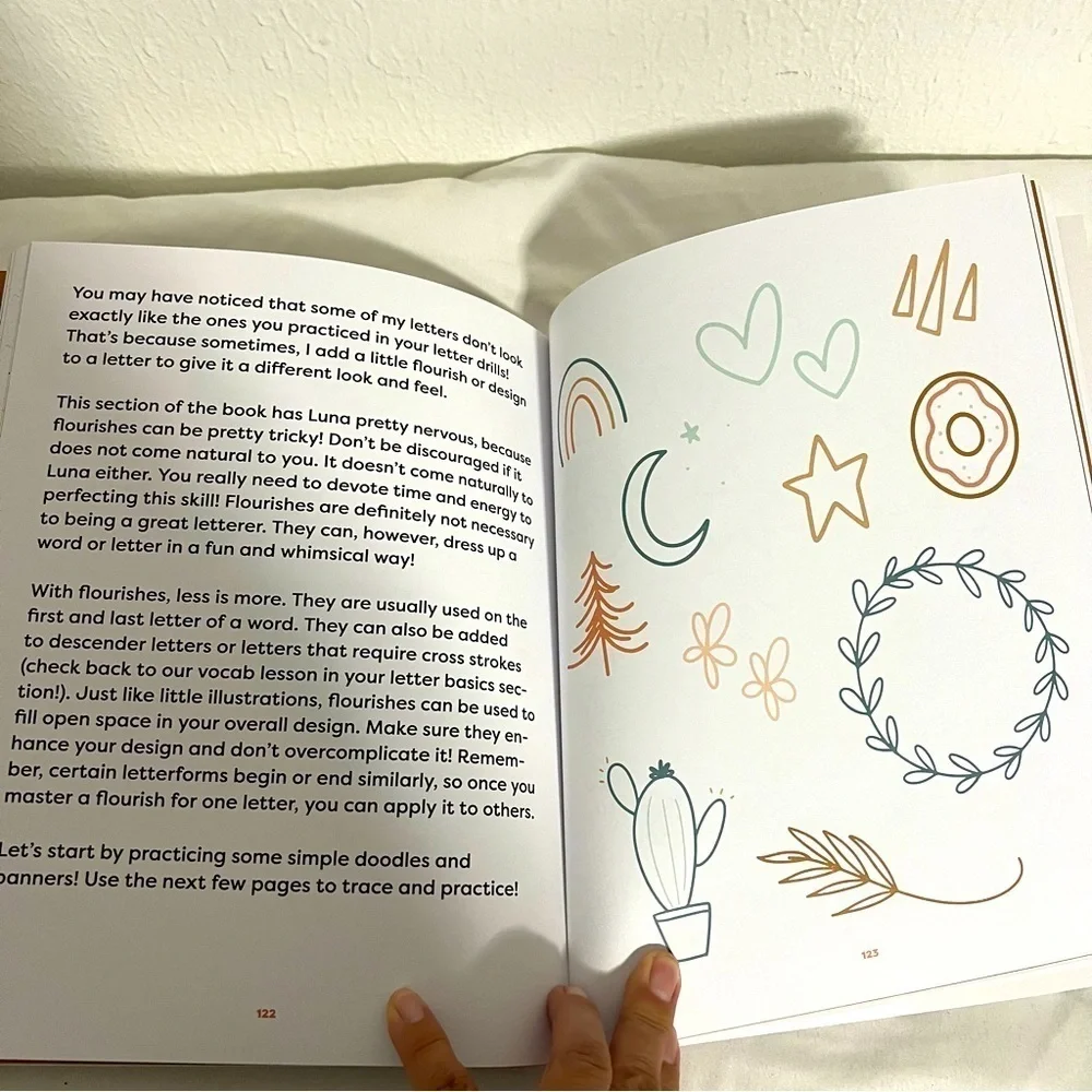 Learn to Letter Luna the Llama Interactive Children Workbook Hand Lettering New